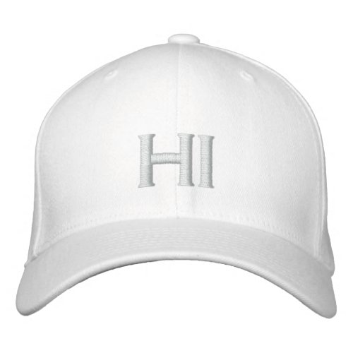HI for Hawaii Cusom Embroidered Baseball Cap