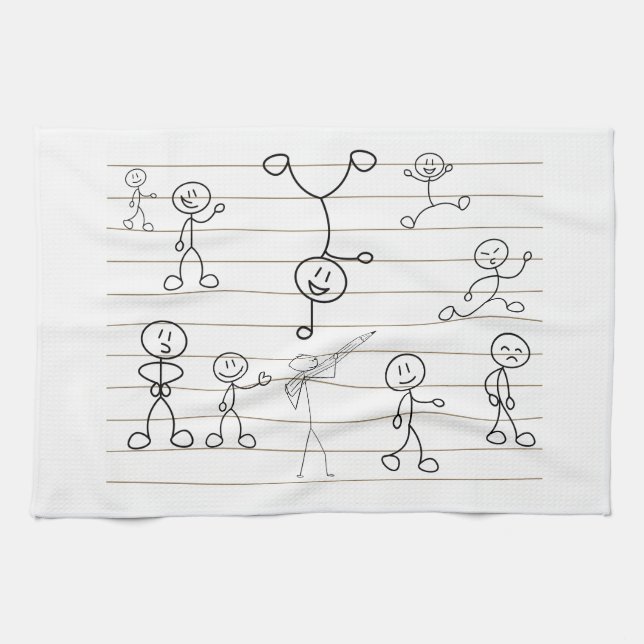 hi friends kitchen towel (Horizontal)