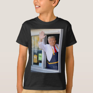 Hi Get Your Burger Donald Trump Cooks Fries Worker T-Shirt