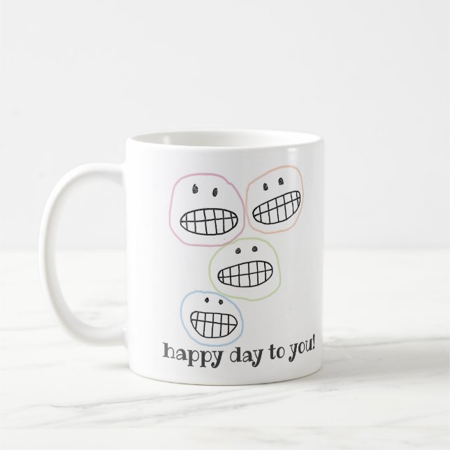 Hi! Greeting Card Coffee Mug (Left)