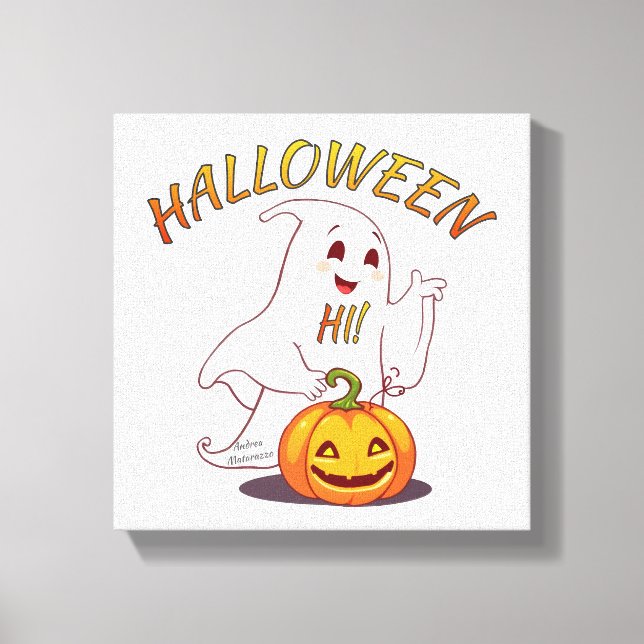 Hi ! Halloween Canvas Print (Front)