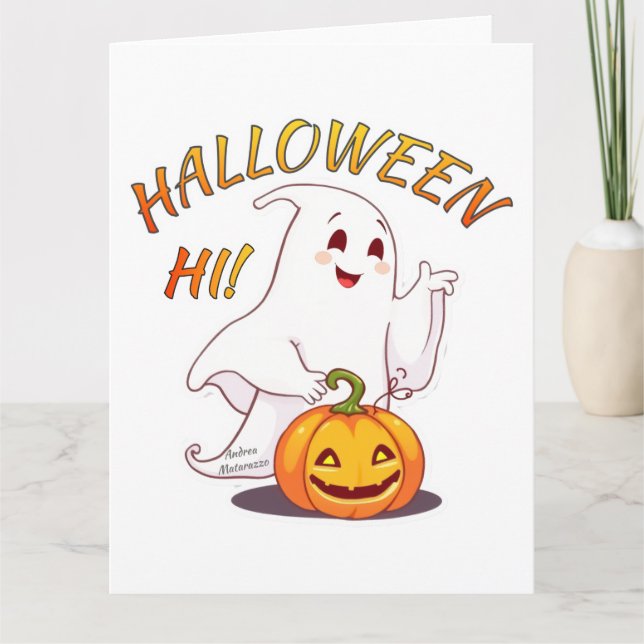 Hi ! Halloween Card (Front)