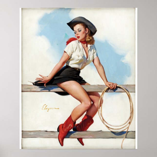 Hi-Ho Pin Up Art Poster (Front)