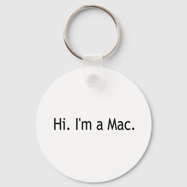 Hi I'M A Mac Keychain (Front)