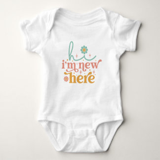 Hi: I'm New Here! Baby Bodysuit