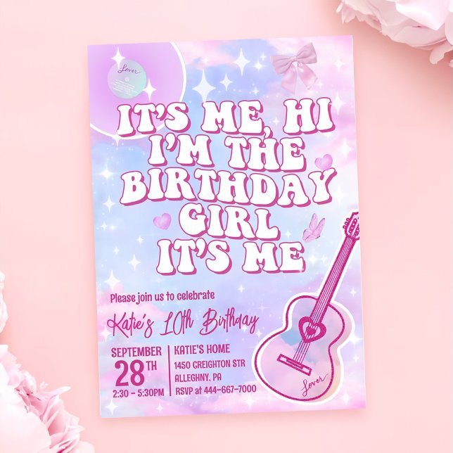 Hi It's Me In My Birthday Era Birthday Invitation (Creator Uploaded)