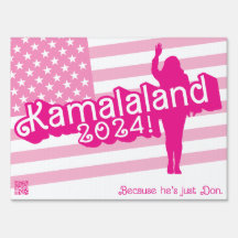 "Hi Kamala" – Yard Sign (w/tagline A)