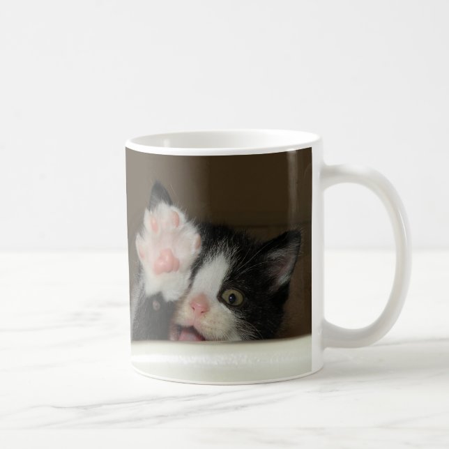 "Hi!" kitten mug (Right)