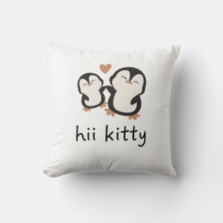 hi kitty pillowcase throw pillow