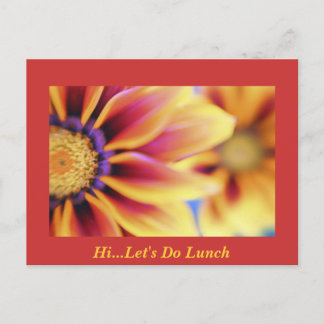 Hi...Let's Do Lunch Postcard