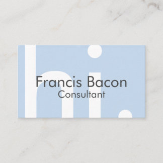 Hi Light Blue Business Card