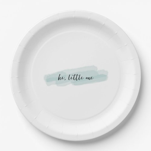 hi little one boy paper plates