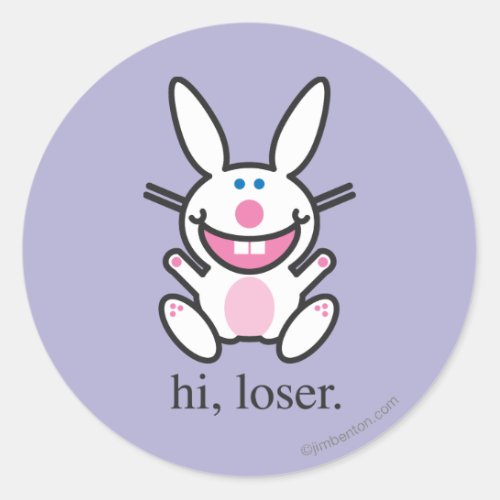 Hi Loser Classic Round Sticker