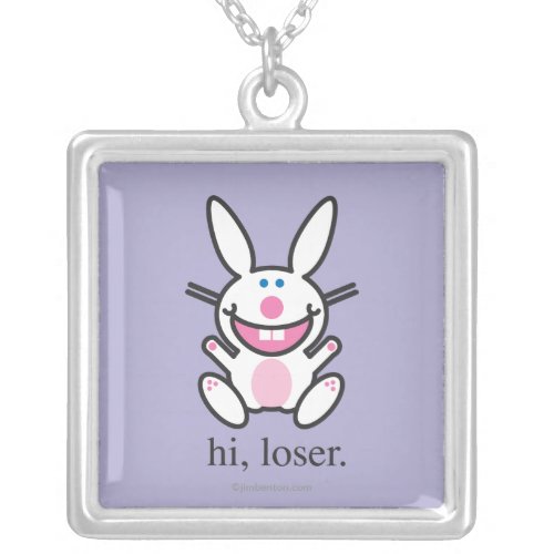 Hi Loser Silver Plated Necklace