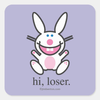Hi Loser Square Sticker