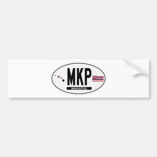 Hi-MAKAPUU-Sticker Bumper Sticker (Front)