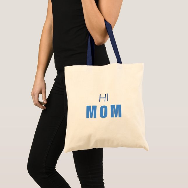 Hi Mom Baby Boy tote bag (Front (Product))