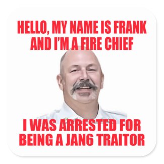 Hi My Name Is Frank Square Sticker