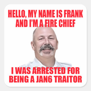 Hi My Name Is Frank Square Sticker