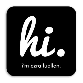 Hi My Name Is Square Business Card by identica at Zazzle