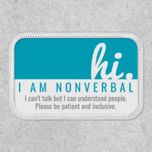 hi nonverbal patience patch