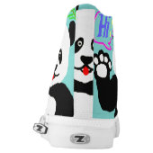 Hi Panda! High-Top Sneakers (Left Shoe Back)