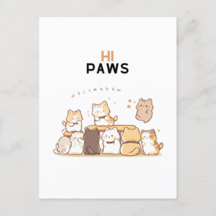 Hi paws postcard