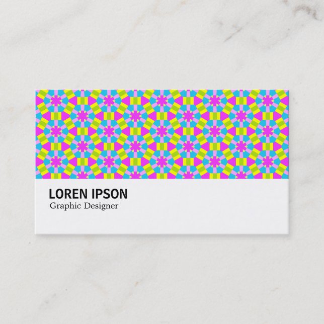 Hi-Phi - 0118 - Colorful Geometric Pattern Business Card (Front)