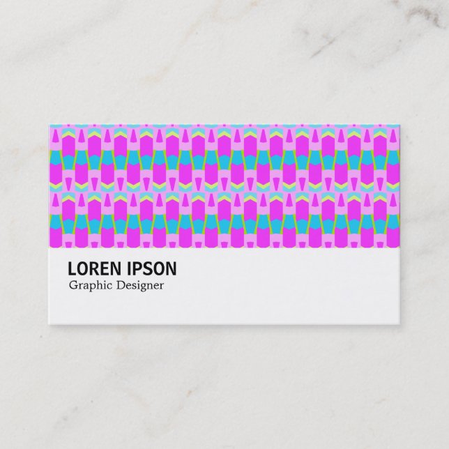 Hi-Phi - 0119 - Colorful Geometric Pattern Business Card (Front)