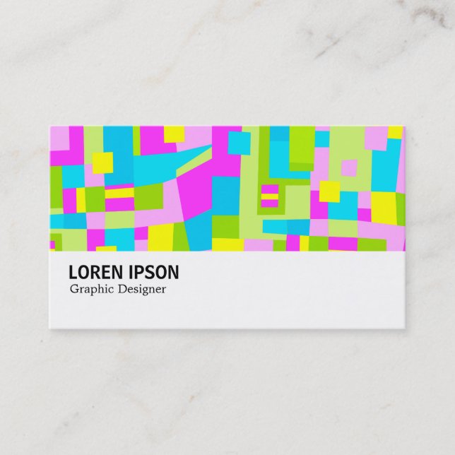 Hi-Phi - 0120 - Colorful Abstract Business Card (Front)