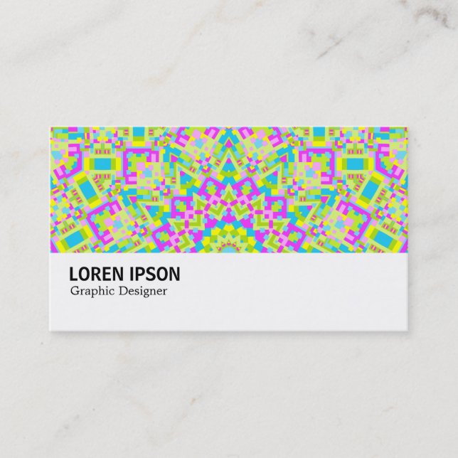 Hi-Phi - 0121 - Colorful Kaleidoscope Business Card (Front)