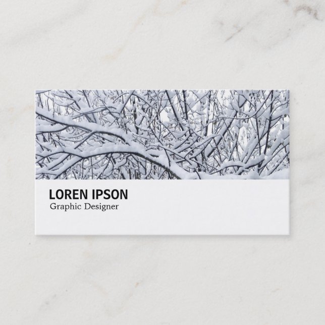 Hi-Phi - 0132 - Snowy Branches Business Card (Front)