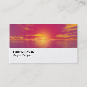 Hi-Phi - 0138(Gold) - Sunrise Sunset Business Card