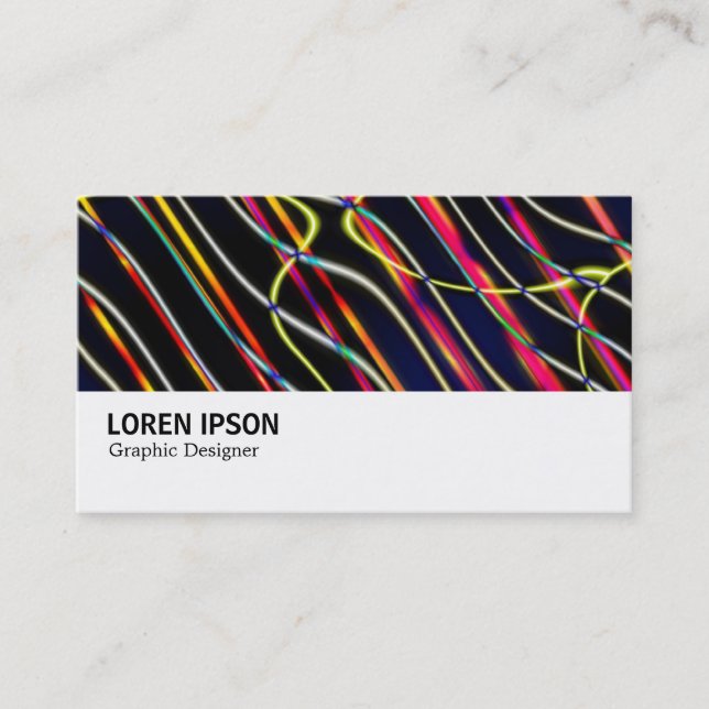Hi-Phi - 021 - Colorful Wires Business Card (Front)