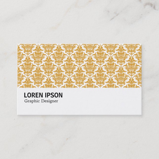 Hi-Phi - 0238 Golden Damask Business Card (Front)