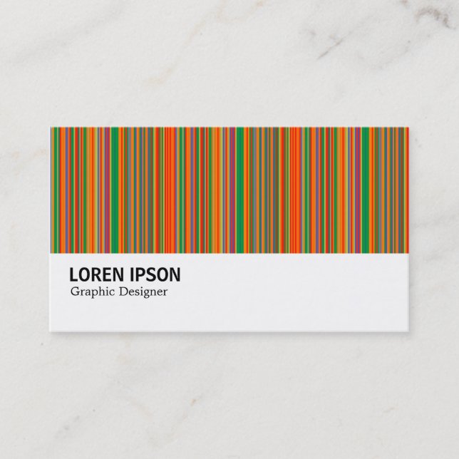 Hi-Phi - 0272 - Colorful Stripes 01 Business Card (Front)