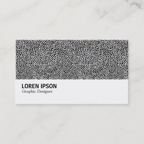 Hi_Phi _ 0357 _ Random Spots _ White on Black Business Card