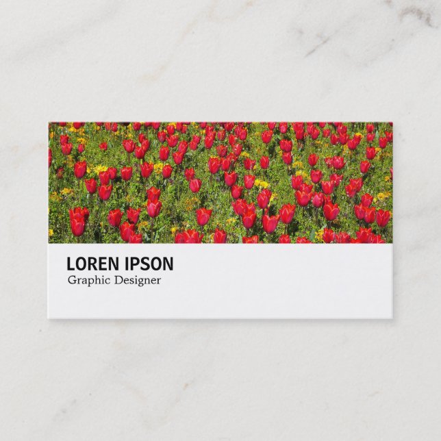 Hi-Phi - 036 - Red Tulips Business Card (Front)