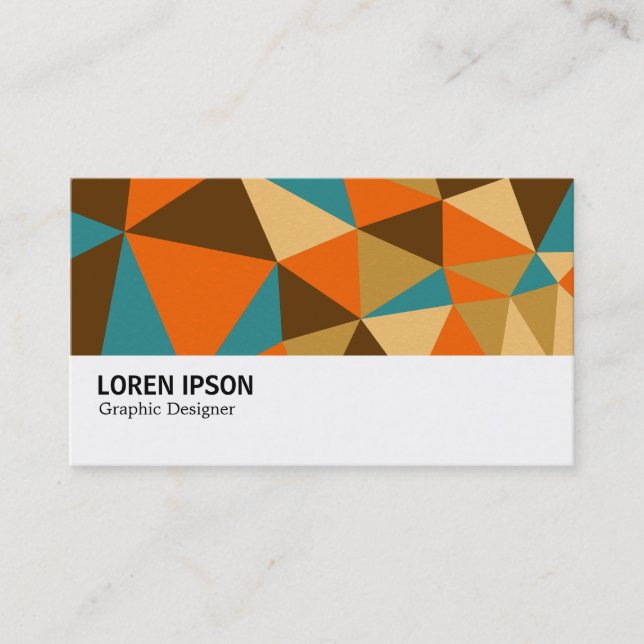 Hi-Phi - 0390 - Triangles Abstract 01 Business Card (Front)