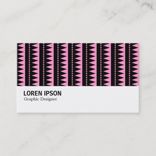Hi_Phi _ 0414 _ Aztec Style Pattern _ Pink Business Card