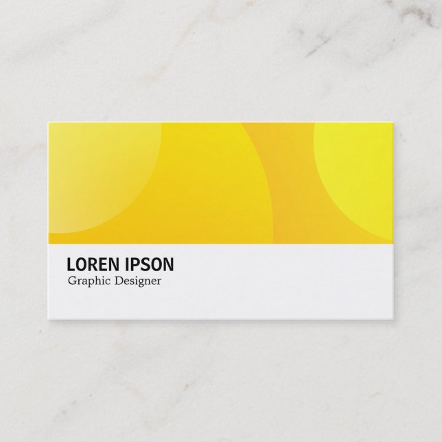 Hi-Phi - 068 - Yellow Bubbles Business Card (Front)