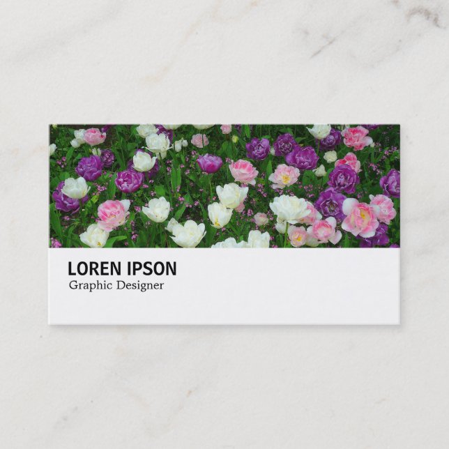 Hi-Phi - 086 - Colorful Tulips Business Card (Front)