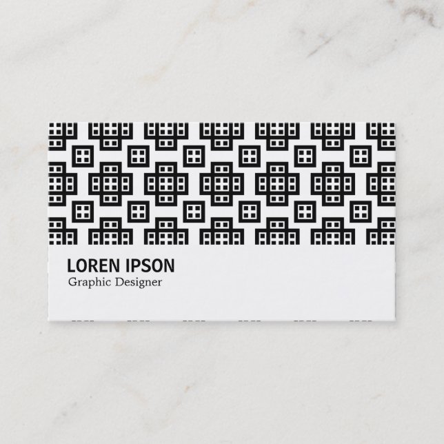 Hi-Phi - Geometric 030614 - Black Business Card (Front)