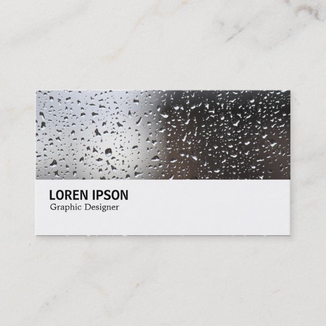 Hi-Phi - Rain on a Window Business Card (Front)