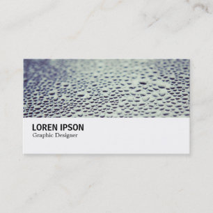 Hi-Phi - Water Droplets on Glass Business Card