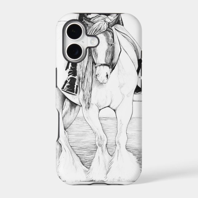 Hi-Point ~ Gypsy Vanner iPhone Case (Back)