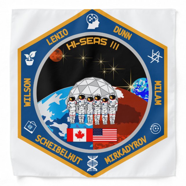 HI-SEAS III Bandana (Front)