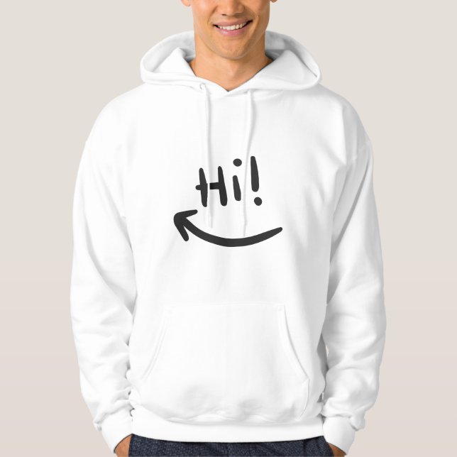 Hi smiling hoodie (Front)