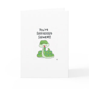Hi - Snake Youre So Sweet Card