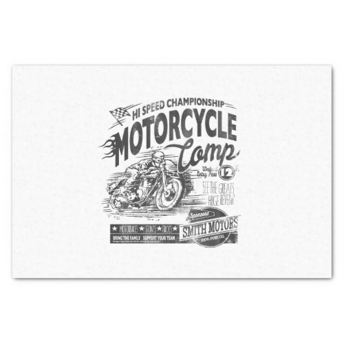 hi speed championship motorcycle tissue paper